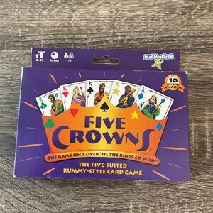 PlayMonster Five Crowns Card Game - Vibrant Purple